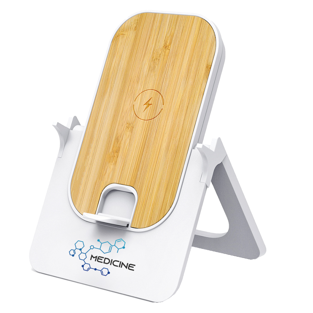 Беспроводное зарядное устройство Bambooco 15W, Белый-5