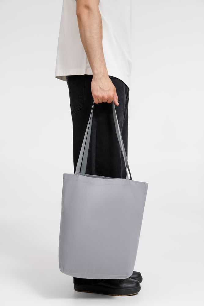 Шопер B5, серый с серыми ручками-1