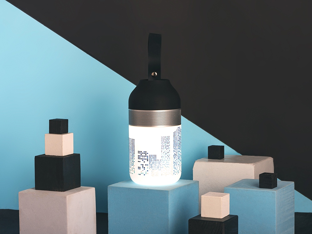Портативный беспроводной Bluetooth динамик Lantern со встроенным светильником-0