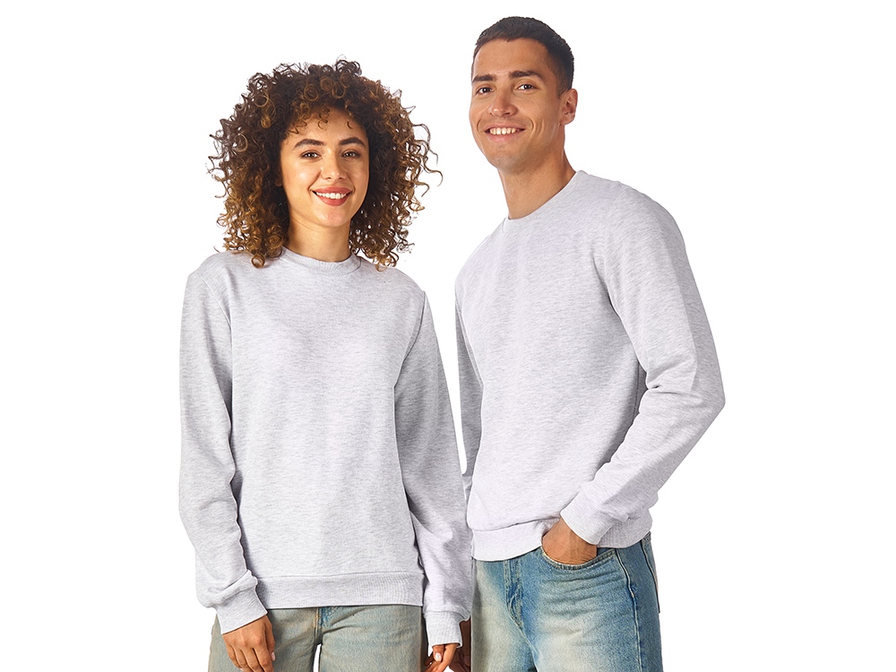 Свитшот Monaco унисекс, белый меланж-0