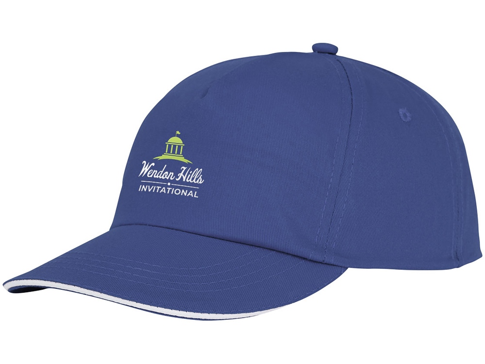 Пятипанельная кепка-сендвич Styx, синий-3