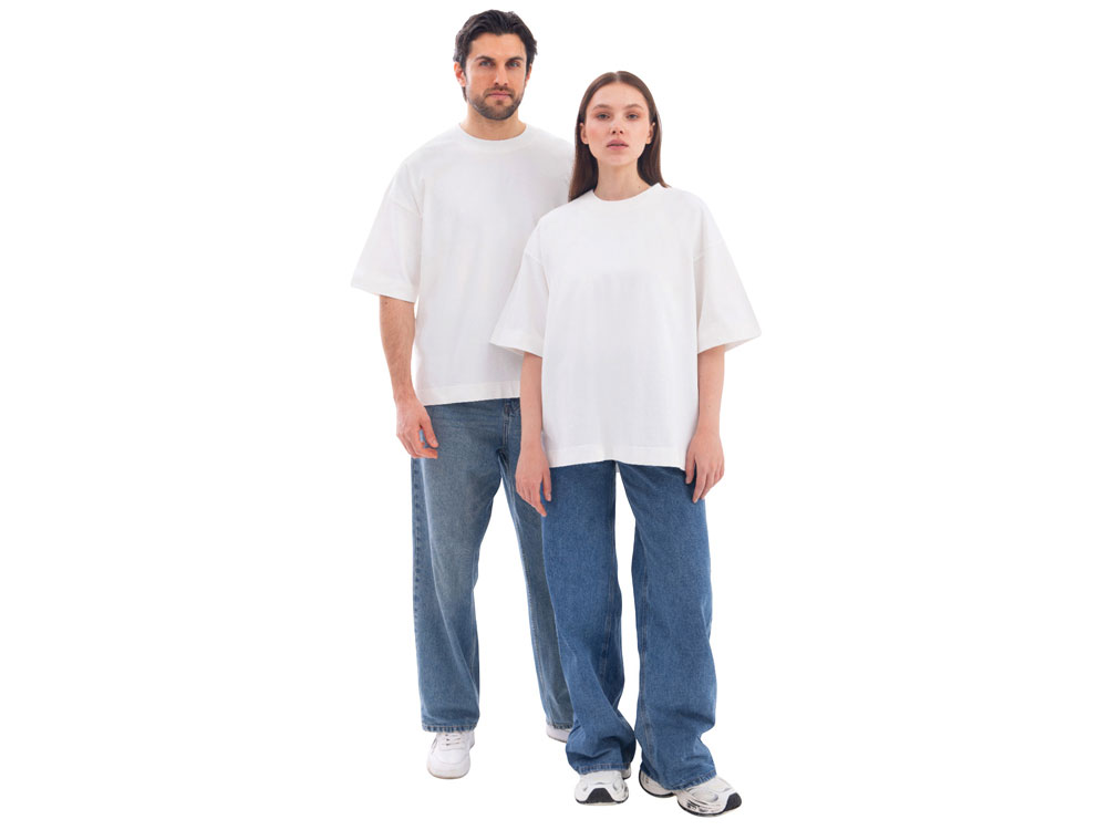 Футболка оверсайз Beta.01 унисекс, молочный-7