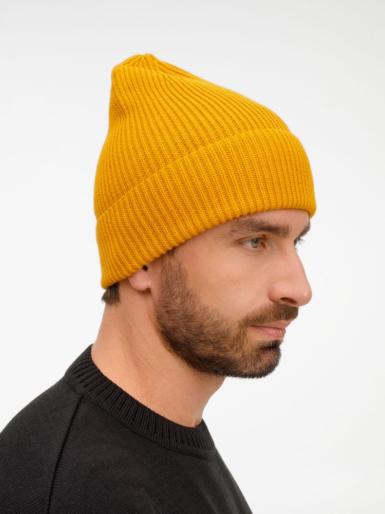 Шапка Nobilis Mono, желтая (медовая)-2