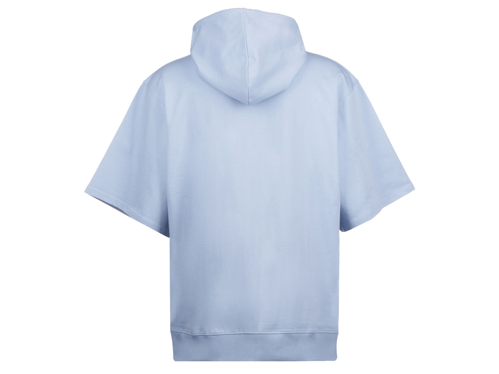 Худи оверсайз с коротким рукавом Warsaw унисекс, небесно-голубой-11