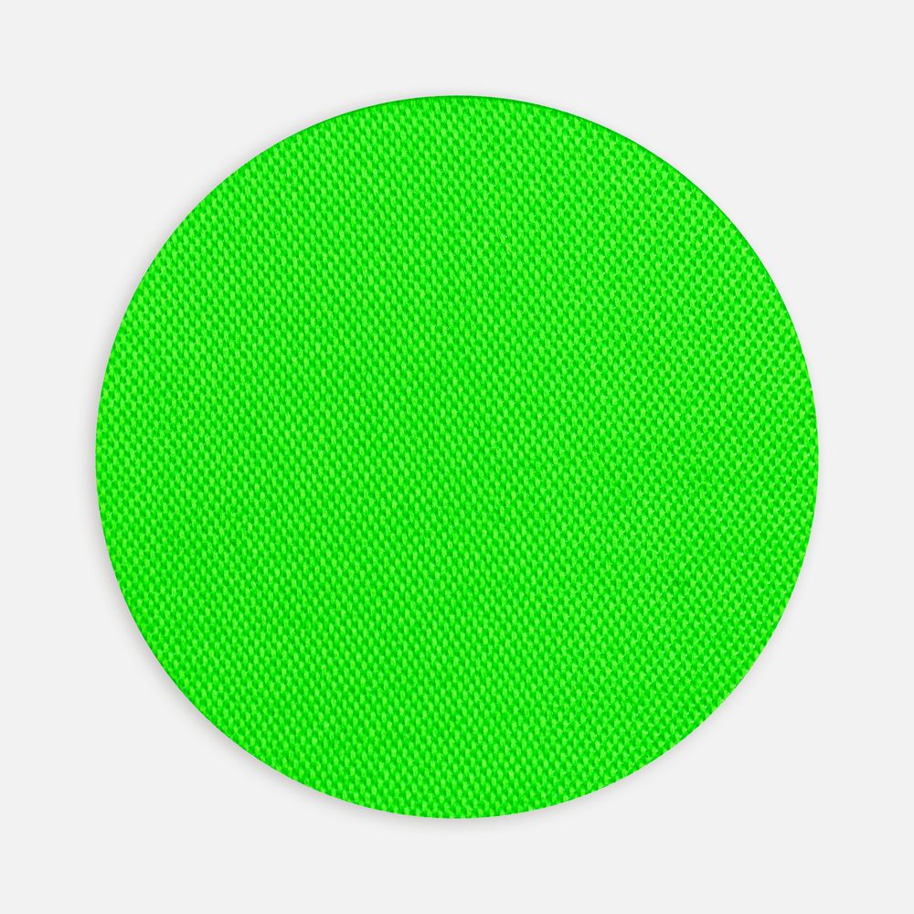 Наклейка тканевая Lunga Round, M, зеленый неон-0