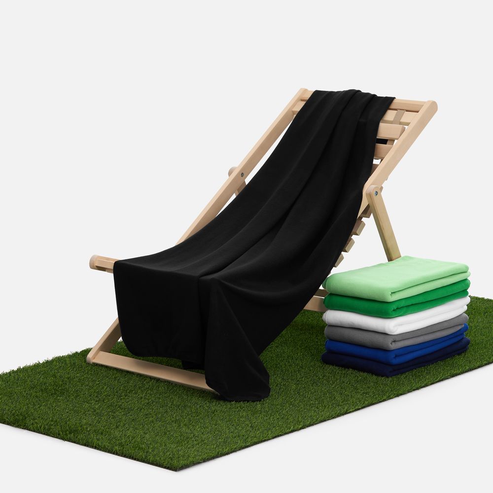 Флисовый плед Warm&Peace, черный-3