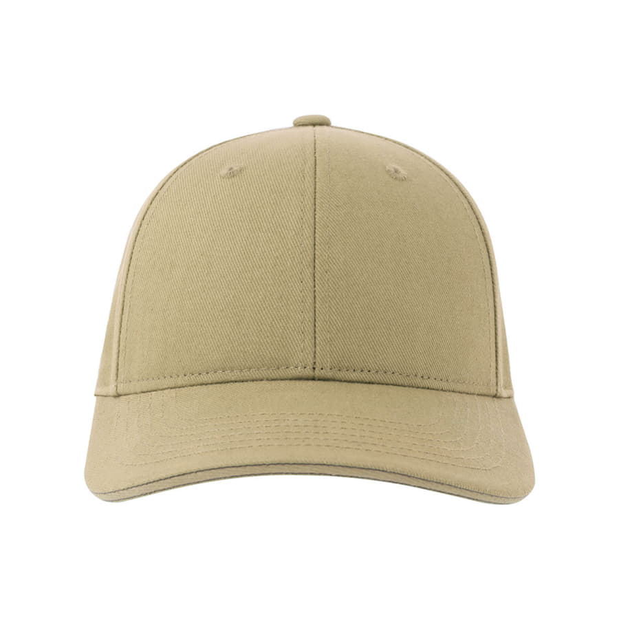 Бейсболка LIBERTY SANDWICH-S 270, 6 клиньев, металлическая застежка, хаки-5