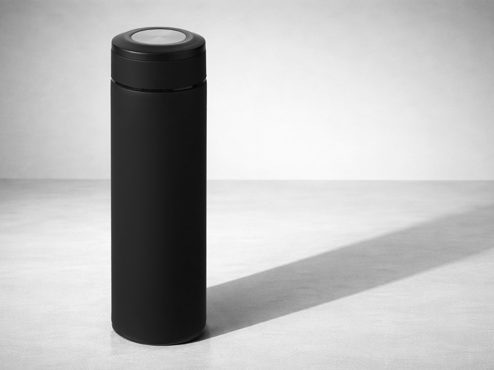 Вакуумный термос Vacuum Flask C1, soft touch, 420мл, черный-6