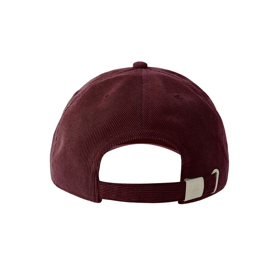 Бейсболка CREEP-S, 6 клиньев, металлическая застежка, бордовый-7