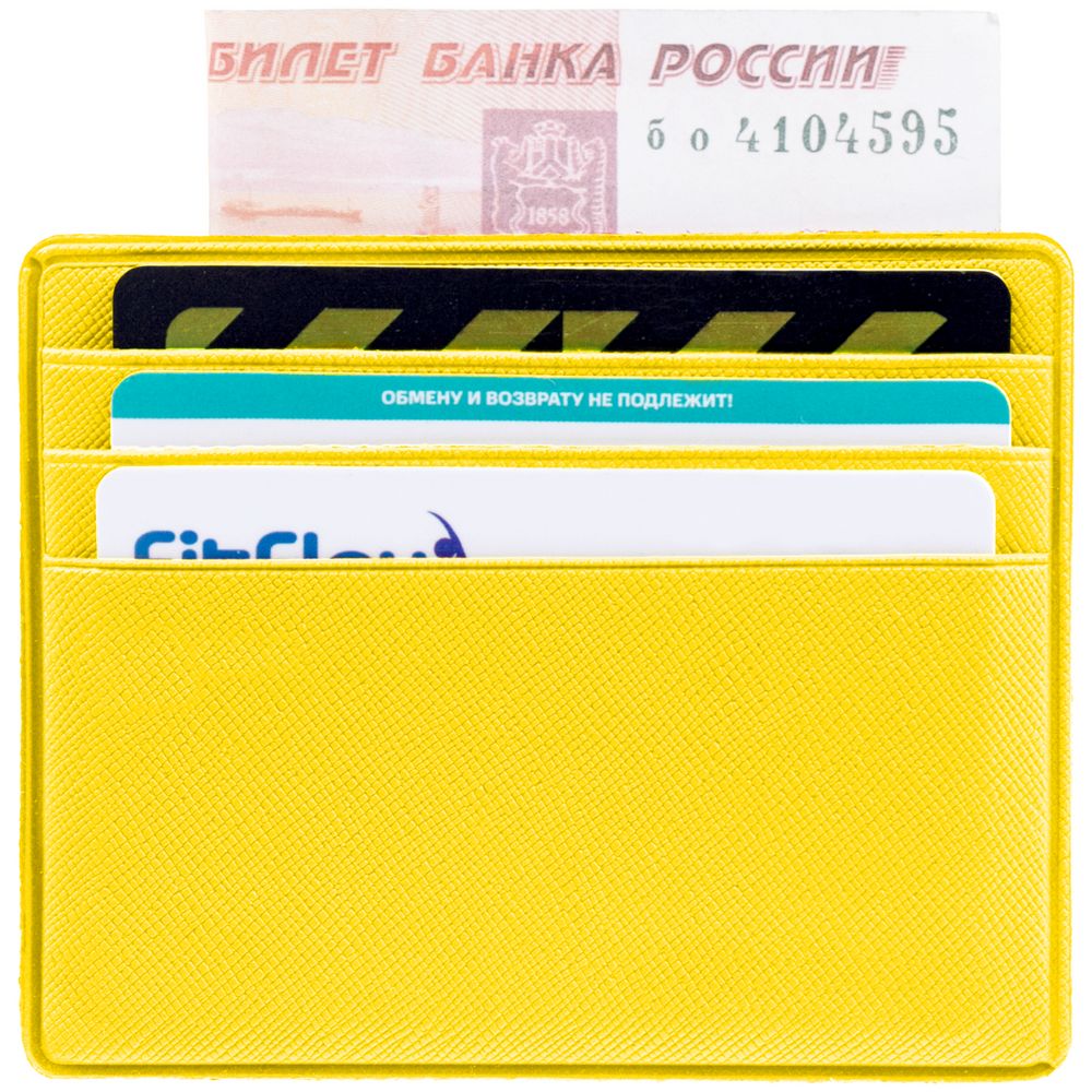 Чехол для карточек Devon, желтый-3