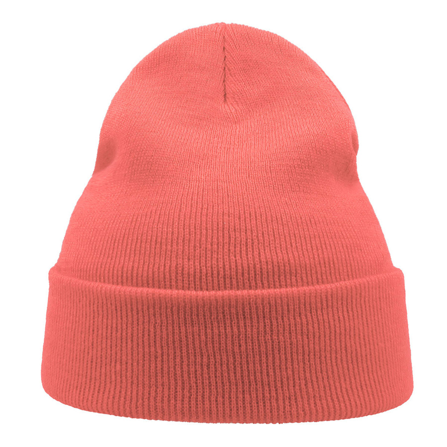 Шапка вязаная  двойная Wind-S, коралловый-6