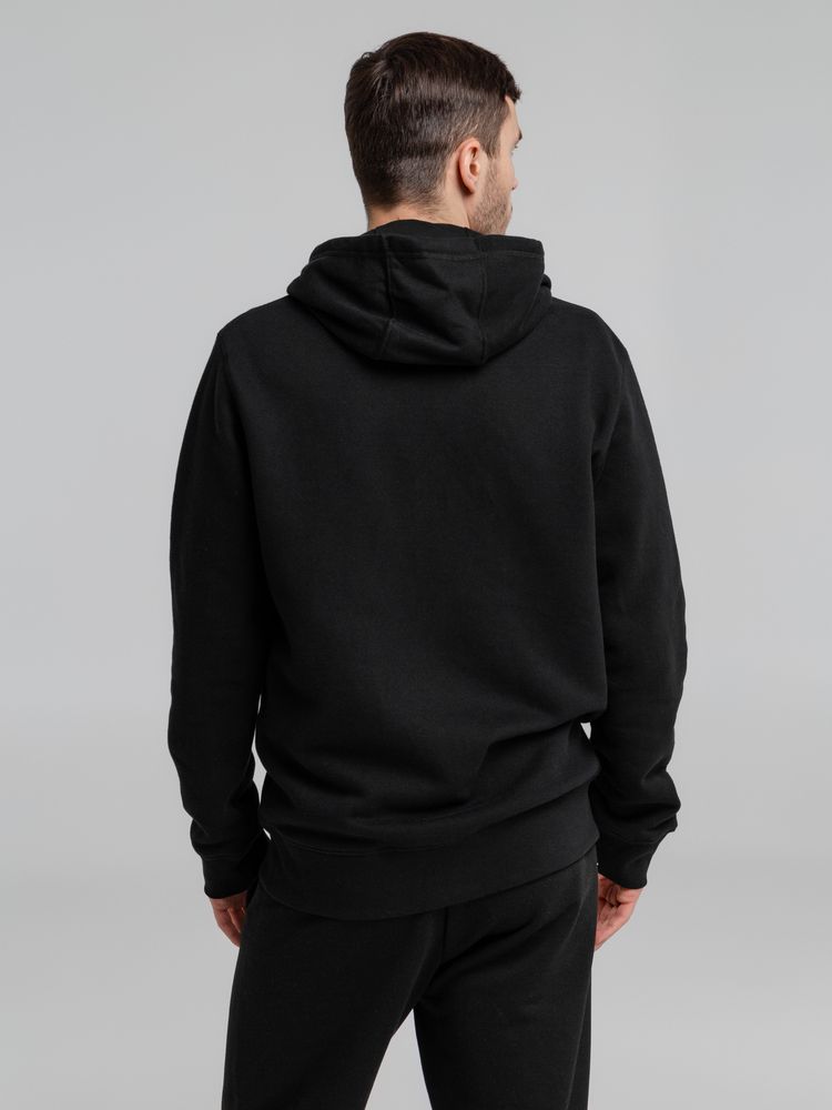 Толстовка на молнии с капюшоном унисекс King, черная-6