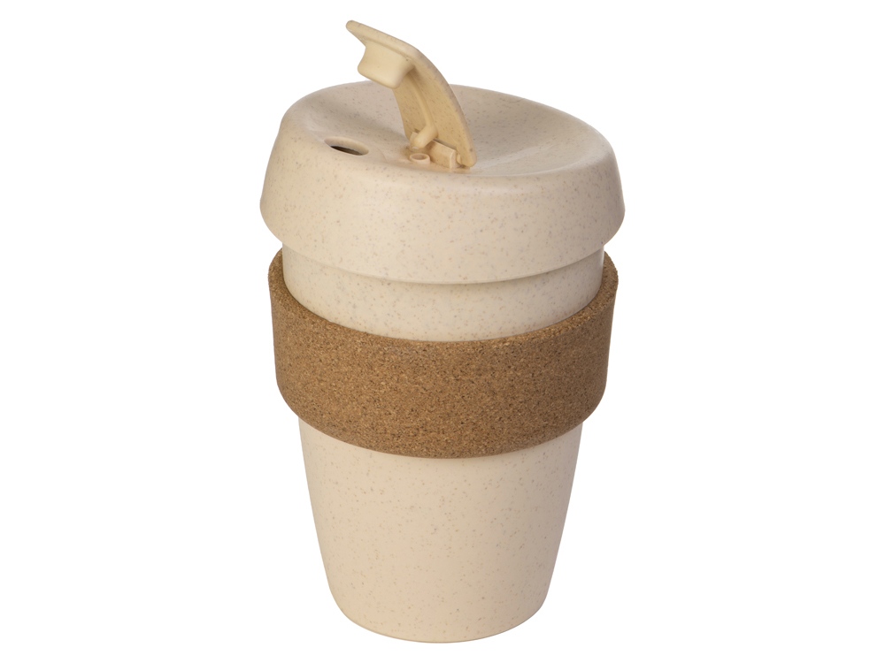 Стакан из пшеничного волокна с двойными стенками Pino, натуральный-2