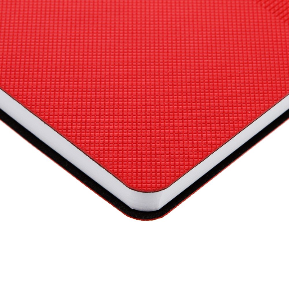 Ежедневник Knit, недатированный, красный-5