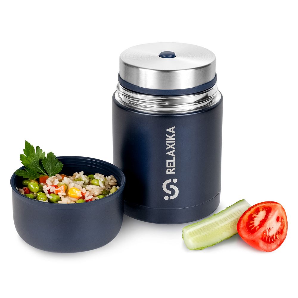 Термос для еды Relaxika 700, темно-синий-5