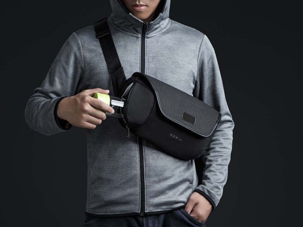 Антикражная сумка на пояс Clickpack, черный-6