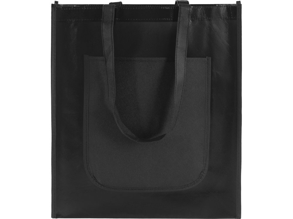 Сумка Tamy для покупок с карманом, черный-6