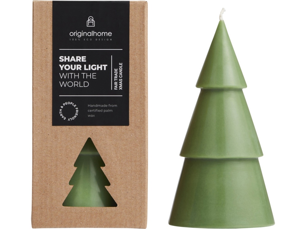 Orginal Home рождественская елочная свеча матча - L - Зеленый яркий-0