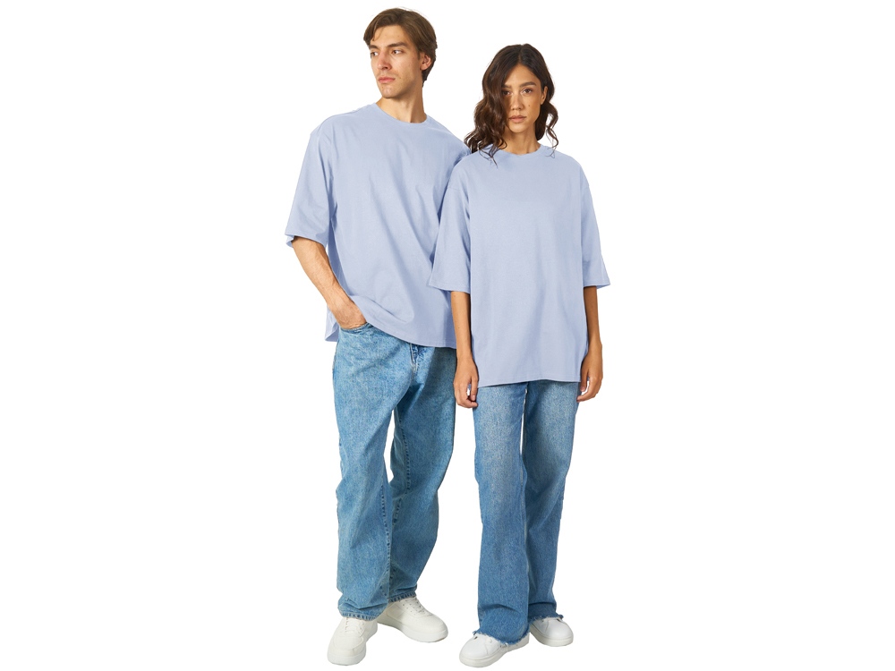 Футболка Berlin к/р оверсайз, 100% хлопок, 180гр, небесно-голубой-5