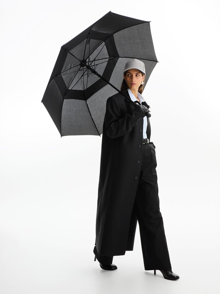 Зонт-трость Dome Double, черный-4