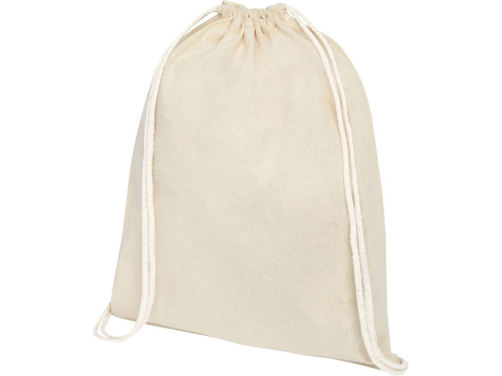 Рюкзак со шнурком Tenes из хлопка плотностью 140 г/м2, natural-0