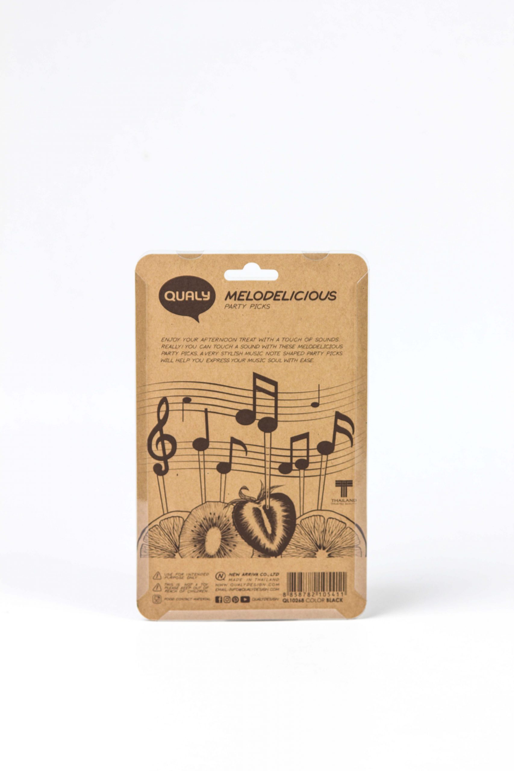 Шпажки для закусок и канапе Melodilicious , Черный-1