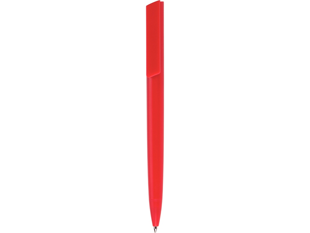 Ручка пластиковая шариковая Taper Solid, матовый красный-1