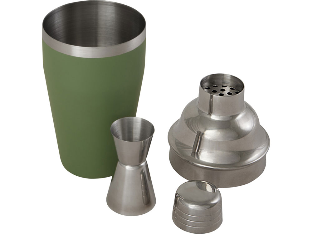 Шейкер для коктейлей Gaudie из переработанной нержавеющей стали, ярко-зеленый-4