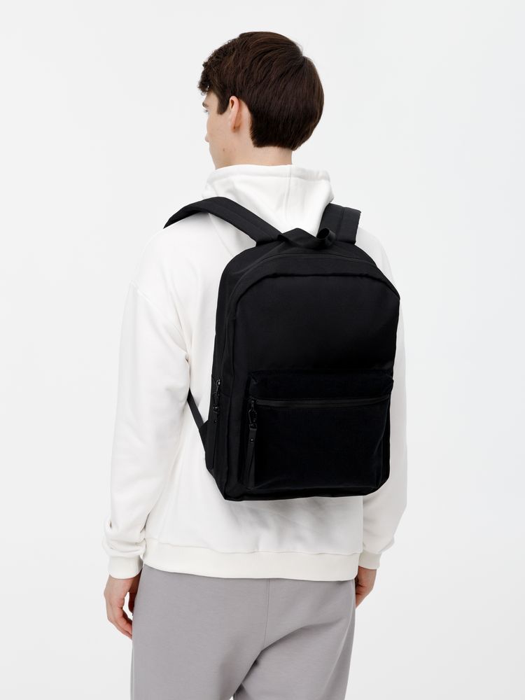 Рюкзак Patch Catcher с карманом из липучки, черный-7