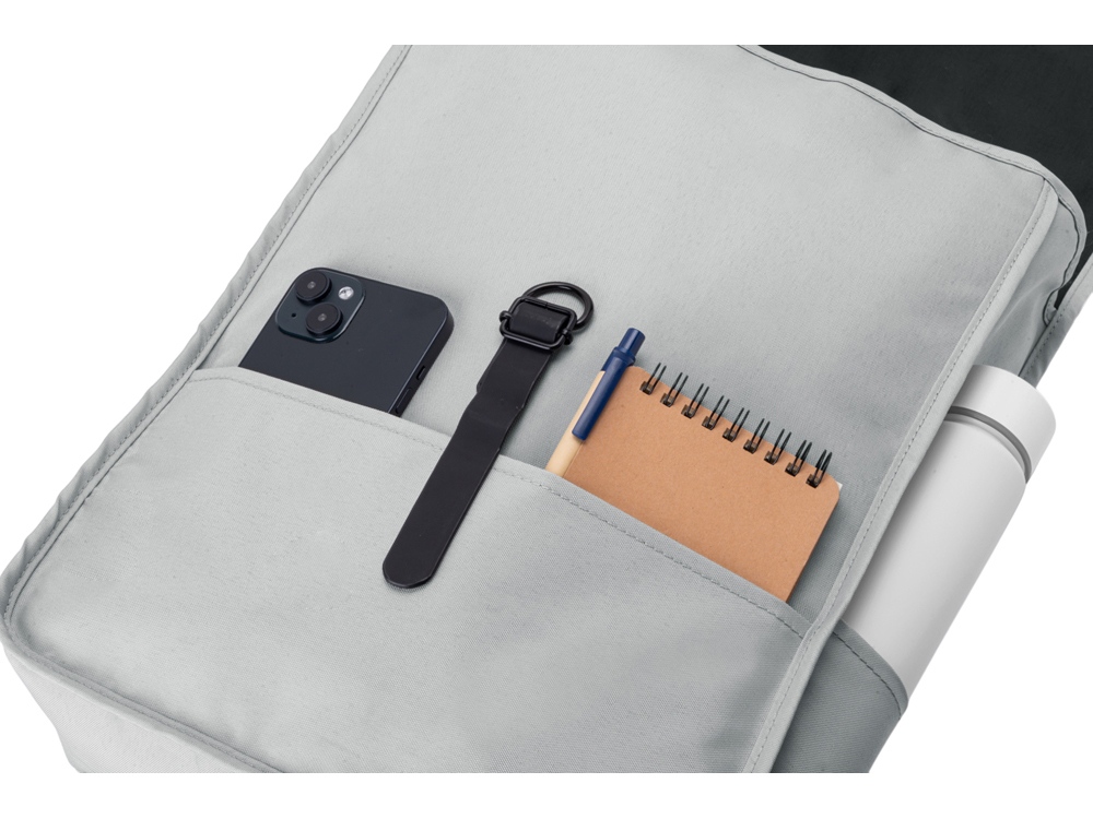 Рюкзак Rony из переработанного пластика, светло-серый-10