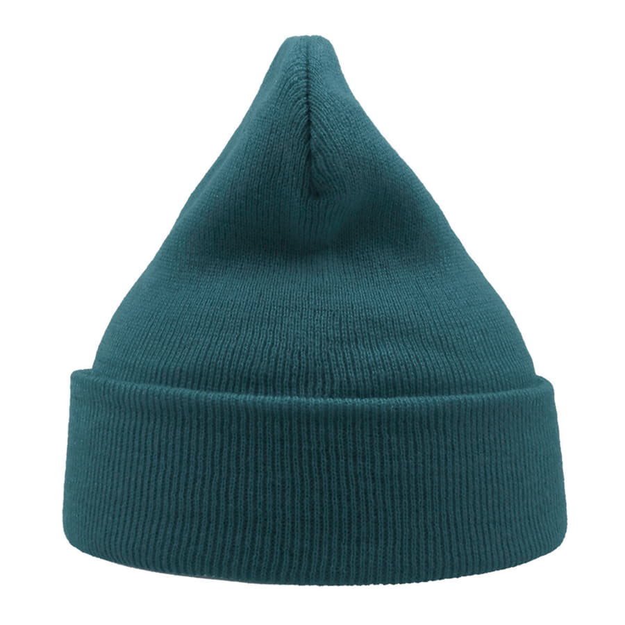 Шапка вязаная  двойная Wind с отворотом, синий камуфляж-2