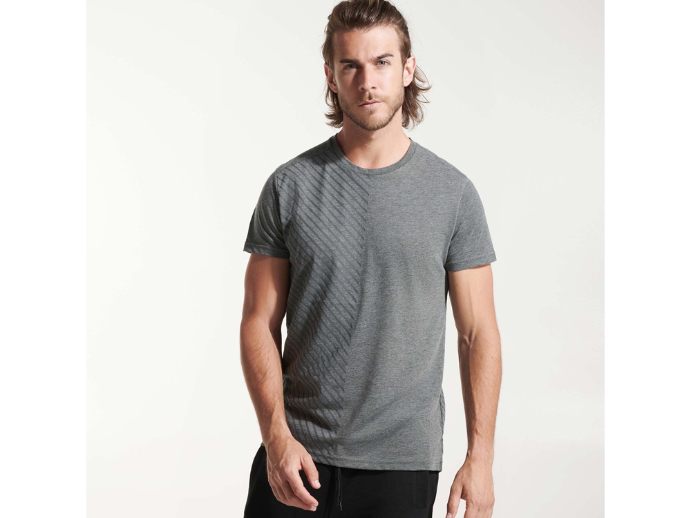 Футболка Baku мужская, меланжевый эбеновый-4