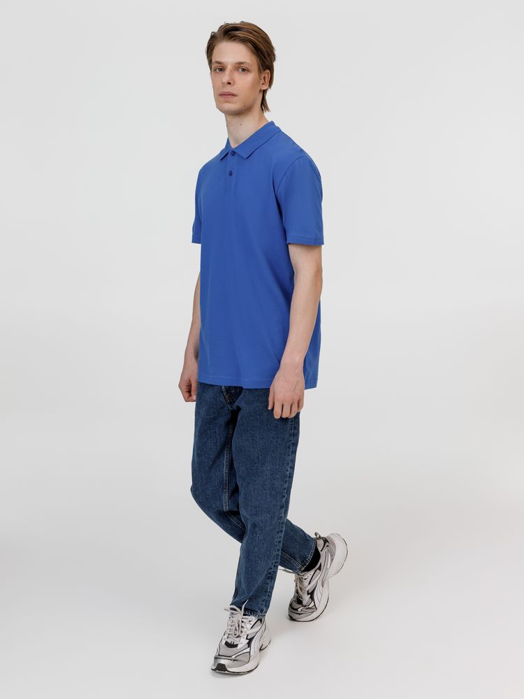 Рубашка поло унисекс Pulse, ярко-синяя (royal)-6