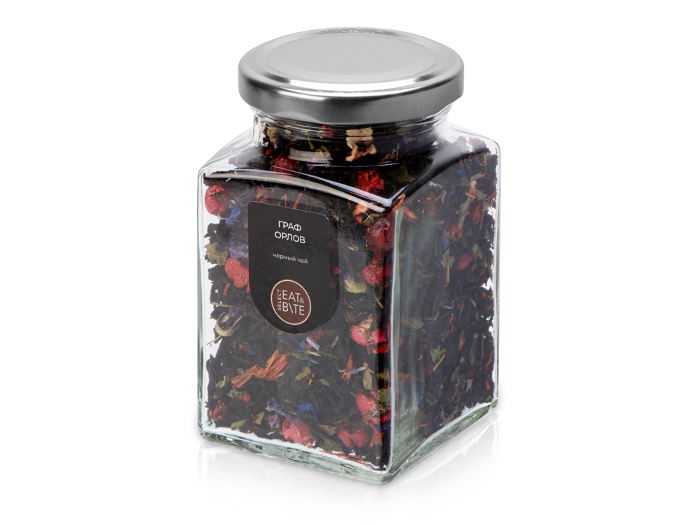 Чай черный, серия Bouquet, граф Орлов, стеклянная банка-0
