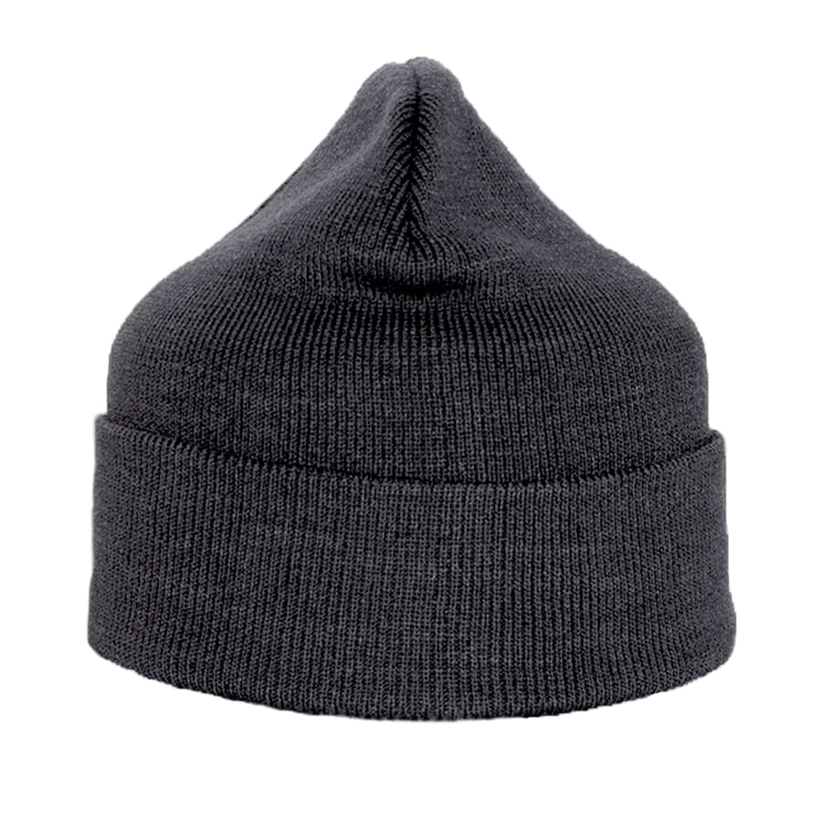 Шапка вязаная двойная ESSENTIAL, темно-серый меланж-2