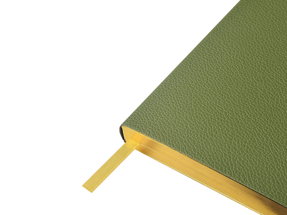 Ежедневник недатированный А5 Verde с нашивкой, зеленый-3