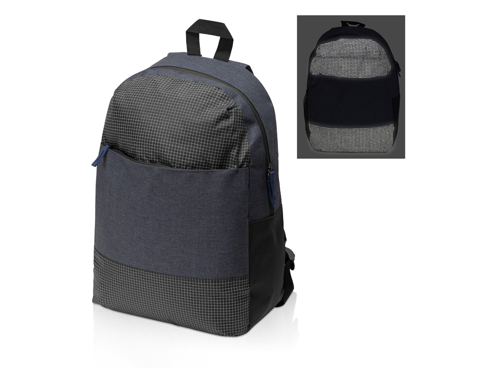 Рюкзак Reflex для ноутбука 15,6 со светоотражающим эффектом, синий-0