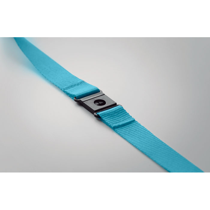 Lanyard in RPET 20 mm, бирюзовый-1