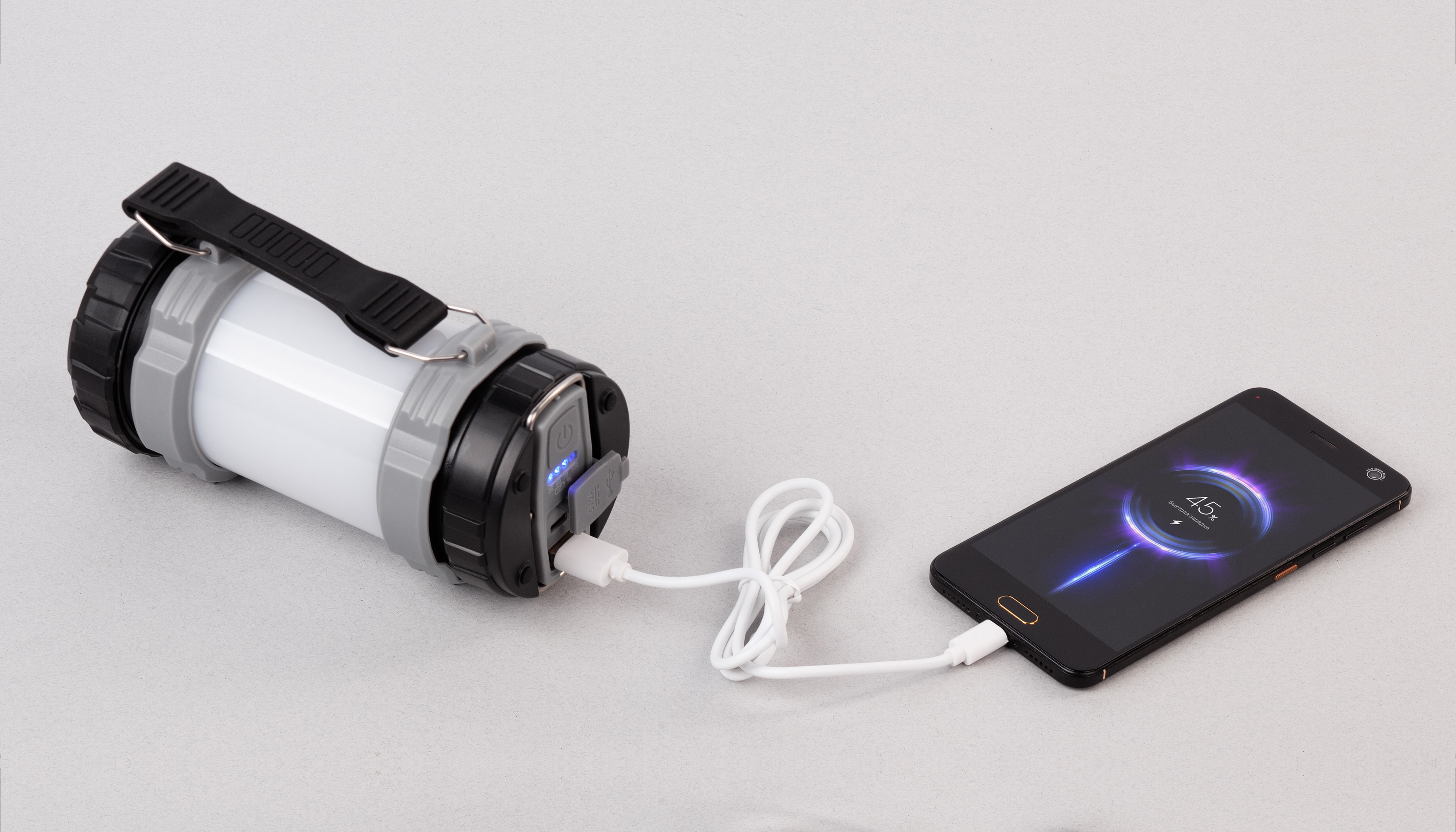 Туристический led-фонарь "Campus" с аккумулятором 4000 mAh-2