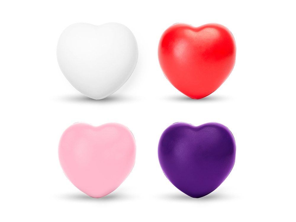 Антистресс BIKU в форме сердца, белый-1