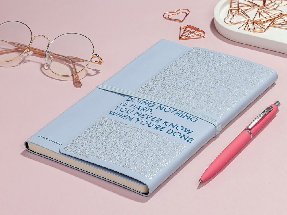 Ежедневник недатированный А5 Bilbao, зефирный сиреневый-6