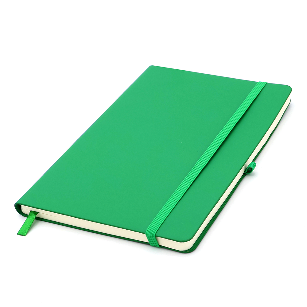 Блокнот А5 Legato в мягком переплёте, Темно-зеленый-0