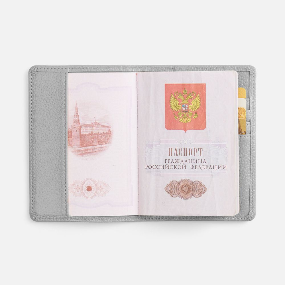 Обложка для паспорта Unison, серая-3