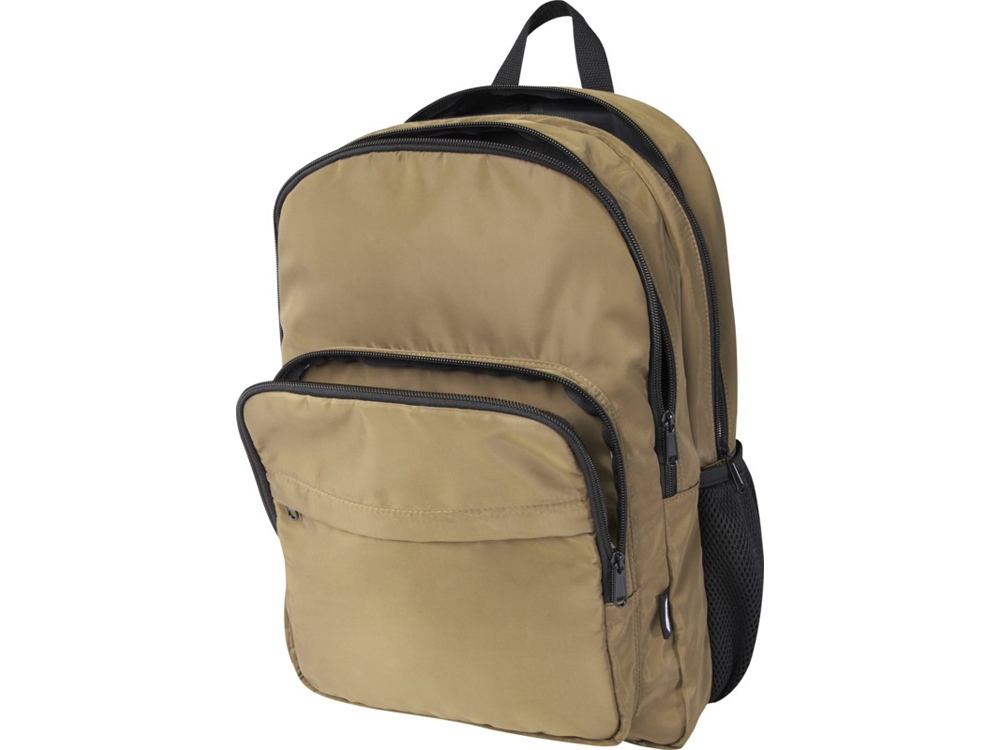 Рюкзак для ноутбука Trend Plus 15GRS из переработанного материала объемом 20 литров, зеленый лесной-4