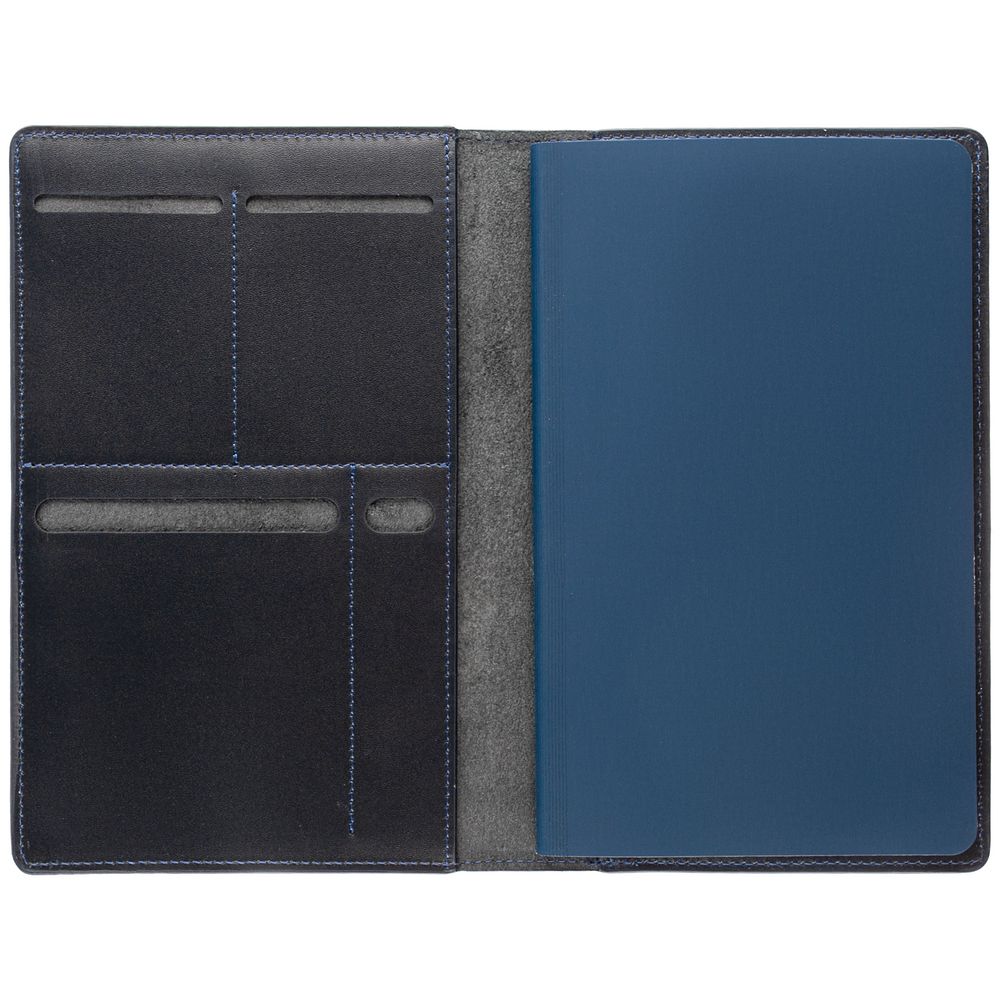 Еженедельник-портфолио Remini, недатированный, темно-синий-0