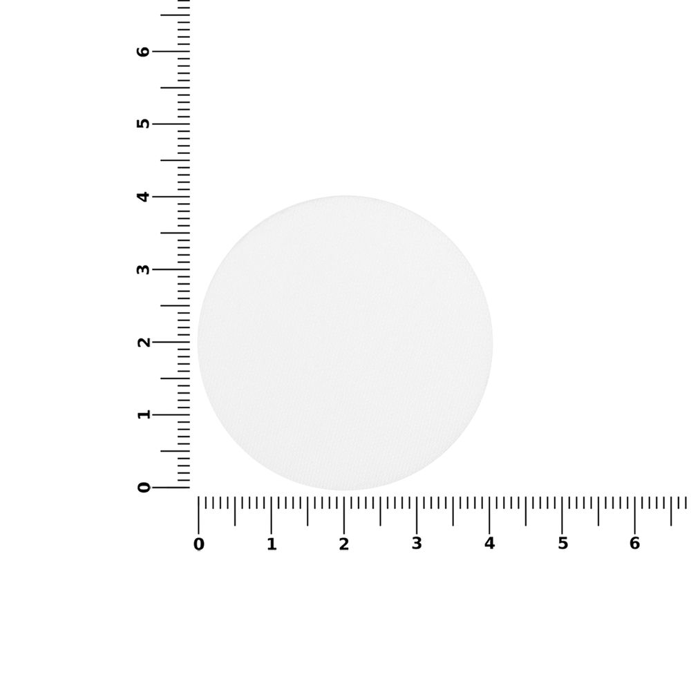 Наклейка тканевая Lunga Round, M, белая-2