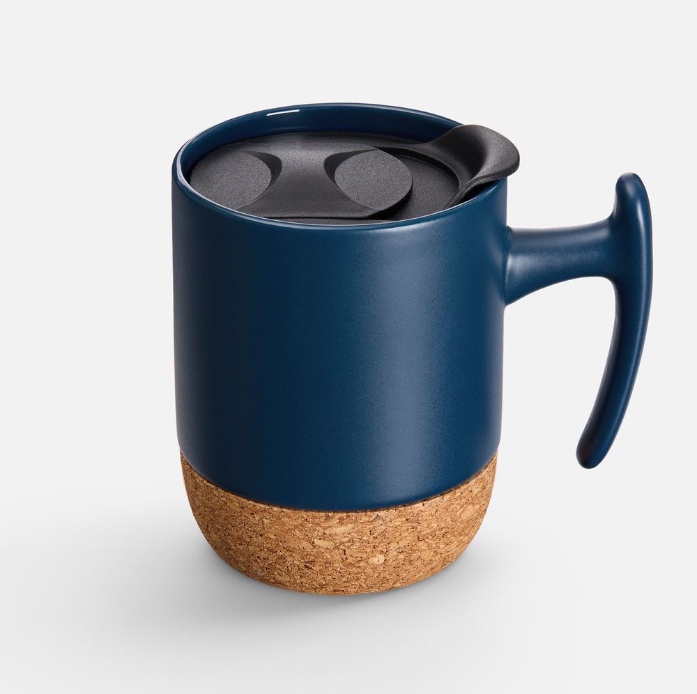 Кружка Corky Grip, синяя-1