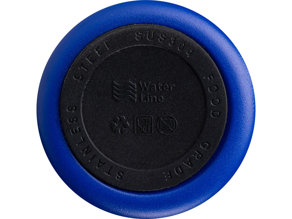 Вакуумная термокружка Waterline с медной изоляцией Bravo, 400 мл, тубус, синий-8