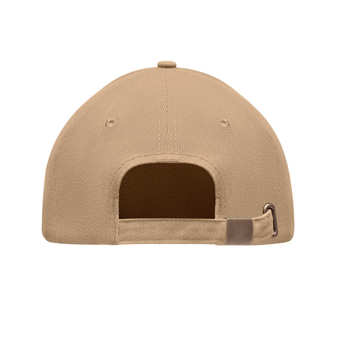 Brushed heavy cotton 6 panel Ba, бежевый-1