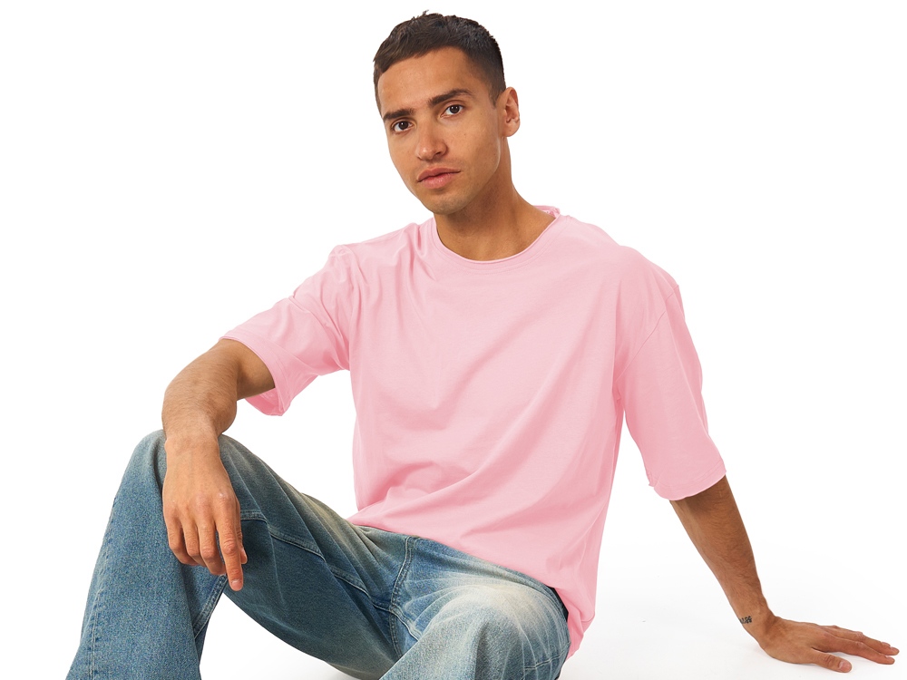 Футболка оверсайз Liyon унисекс, розовый-3